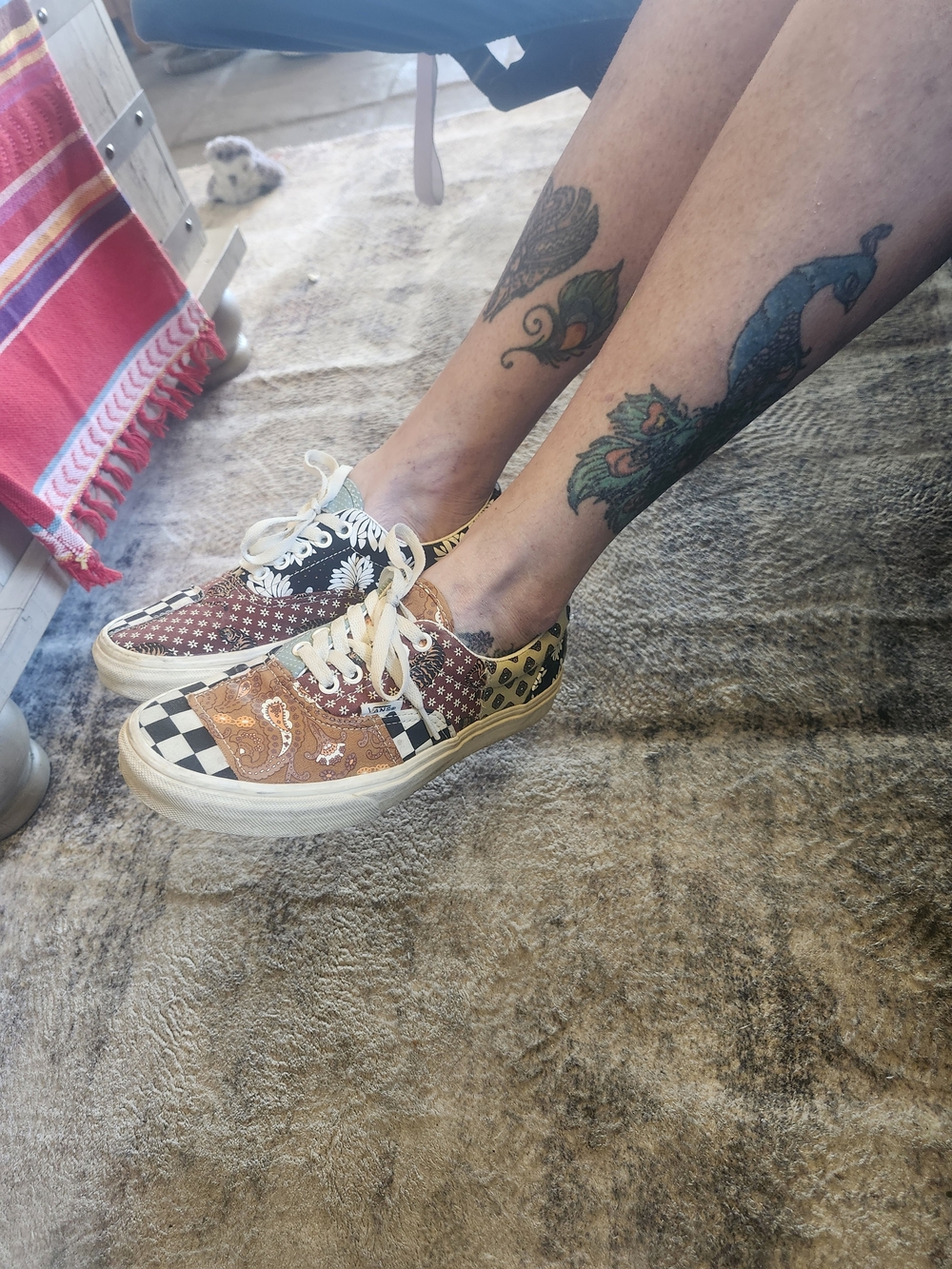 Vans Multicolor Patchwork Paisley & Checkerboard Low-Top Sneakers